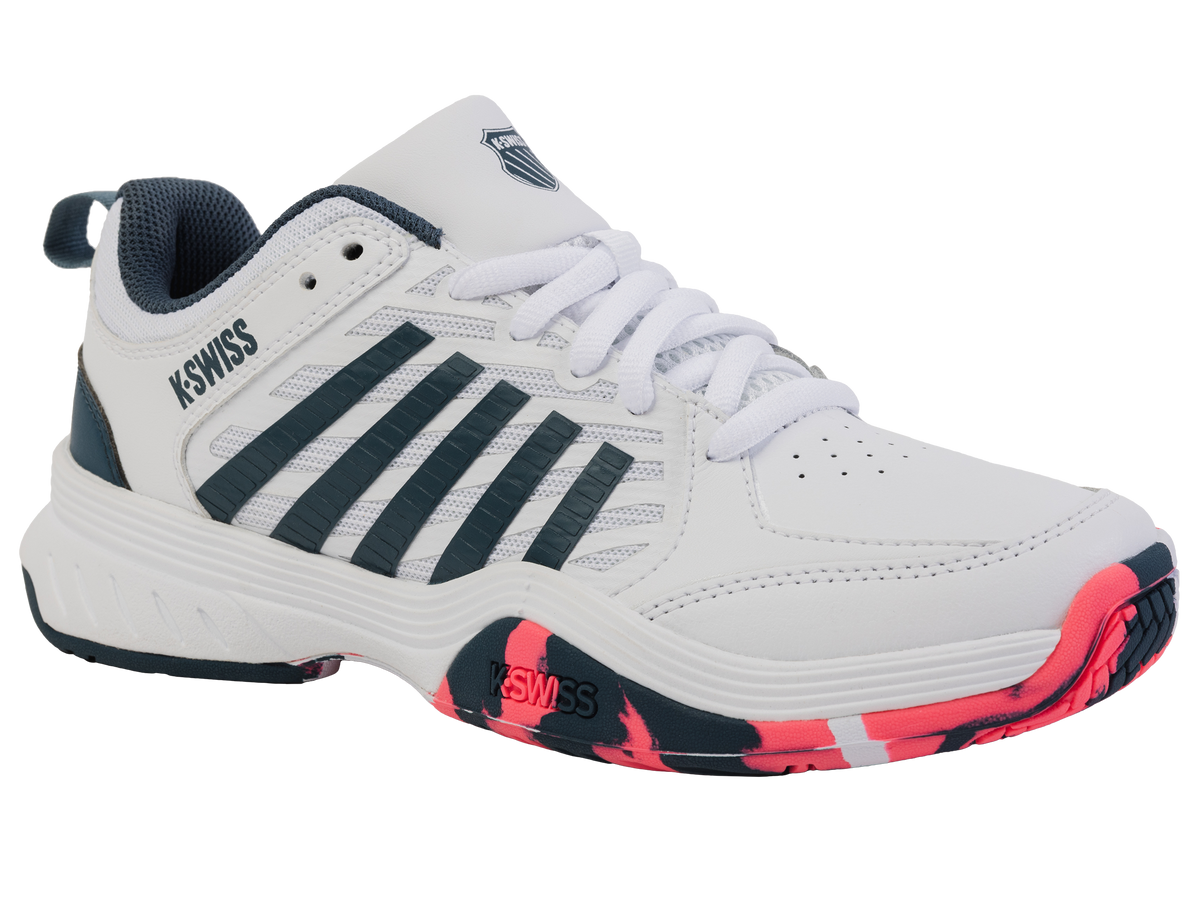 K-Swiss Court Express 2 White/Stargazer/Neon Blaze